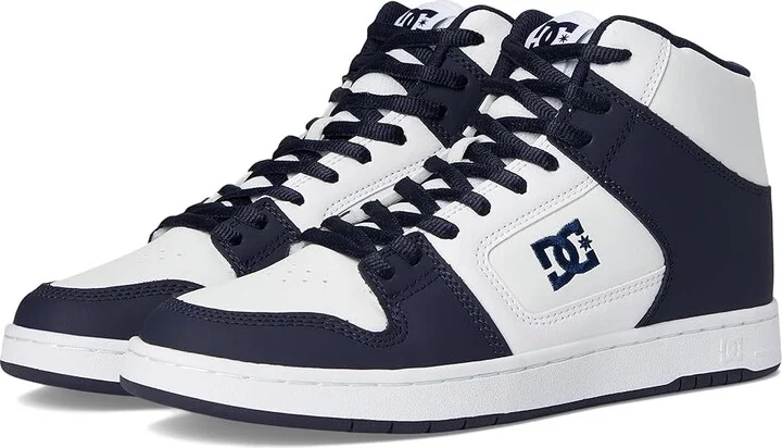 DC Manteca 4 Hi Men's Shoes White/Navy : 12 D - Medium, Leather