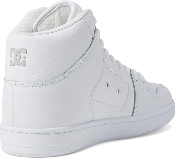 DC Manteca 4 Hi Men's Shoes White/White/Battleship : 10 D - Medium, Leather - Image 4