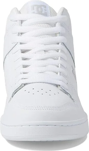DC Manteca 4 Hi Men's Shoes White/White/Battleship : 10 D - Medium, Leather - Image 5