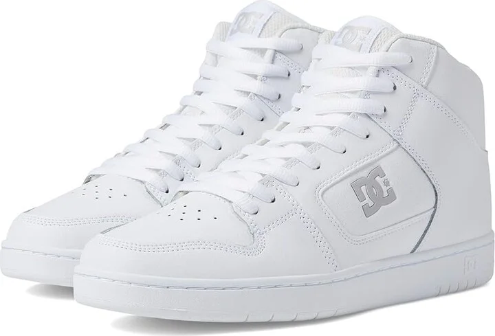 DC Manteca 4 Hi Men's Shoes White/White/Battleship : 10 D - Medium, Leather