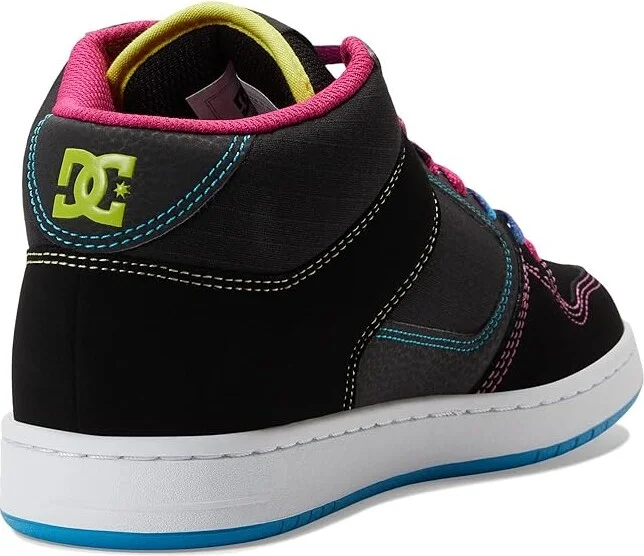 DC Manteca 4 Mid Women's Shoes Black/Multi 1 : 6 B - Medium, Textile - Image 4