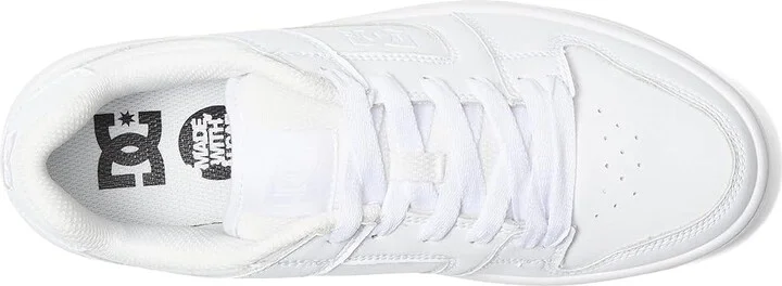 DC Manteca 4 Platform Women's Shoes White/White : 10 B - Medium, Leather - Image 2
