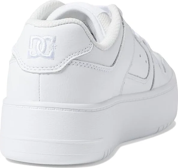 DC Manteca 4 Platform Women's Shoes White/White : 10 B - Medium, Leather - Image 4