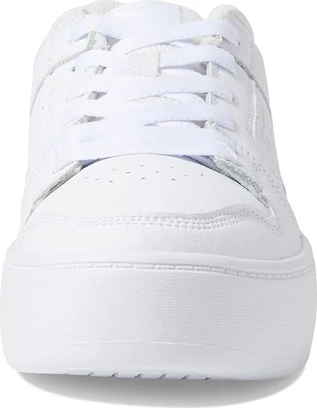 DC Manteca 4 Platform Women's Shoes White/White : 10 B - Medium, Leather - Image 5