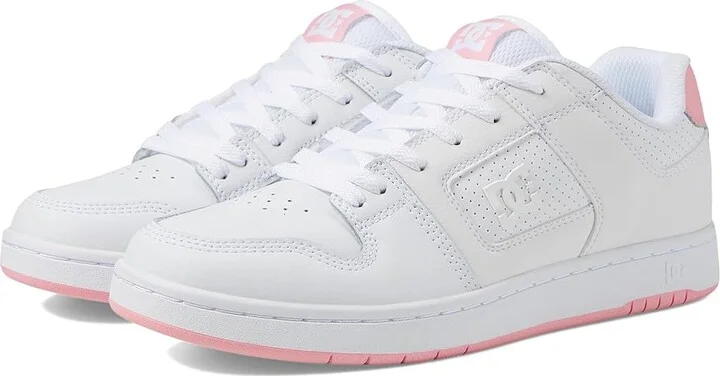 DC Manteca 4 Women's Shoes White/Pink 1 : 10 B - Medium, Leather