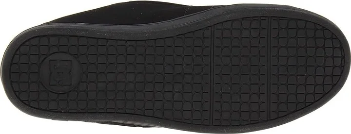 DC Net Men's Skate Shoes Black/Black/Black : 6 D - Medium, Leather/Suede/Synthetic - Image 4