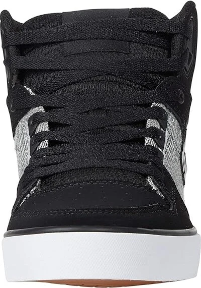 DC Pure High-Top WC Men's Skate Shoes Black/Battleship/Armor : 15 D - Medium, Canvas/Leather/Suede - Image 5