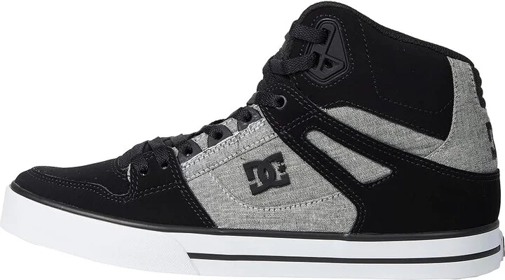 DC Pure High-Top WC Men's Skate Shoes Black/Battleship/Armor : 15 D - Medium, Canvas/Leather/Suede - Image 6