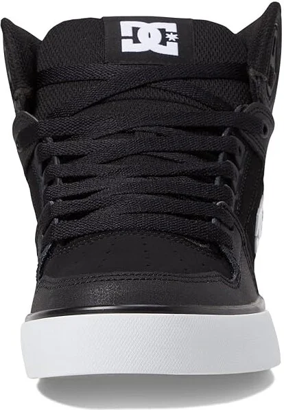 DC Pure High-Top WC Men's Skate Shoes Black/Black/White Snake : 10 D - Medium, Canvas/Leather/Suede - Image 5