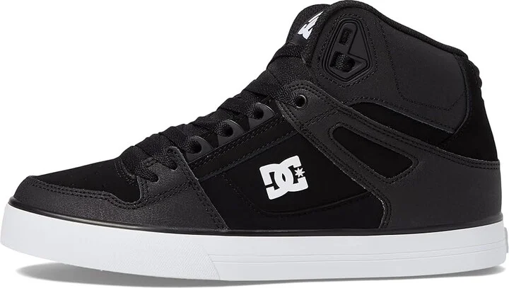 DC Pure High-Top WC Men's Skate Shoes Black/Black/White Snake : 10 D - Medium, Canvas/Leather/Suede - Image 6