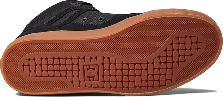 DC Pure High-Top WC Men's Skate Shoes Black/Gum : 6 D - Medium, Canvas/Leather/Suede - Image 3