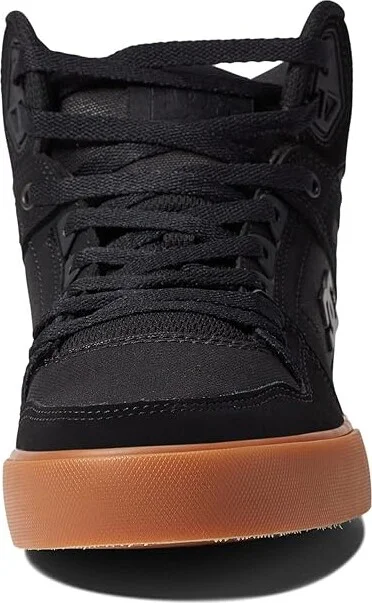 DC Pure High-Top WC Men's Skate Shoes Black/Gum : 6 D - Medium, Canvas/Leather/Suede - Image 5