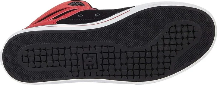 DC Pure High-Top WC Men's Skate Shoes Fiery Red/White/Black : 10 D - Medium, Canvas/Leather/Suede - Image 3