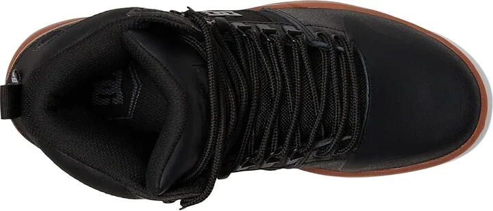 DC Pure High-Top WR Boot Men's Lace-up Boots Black/Gum 2 : 7 D - Medium, Leather/Suede - Image 2