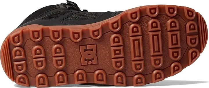 DC Pure High-Top WR Boot Men's Lace-up Boots Black/Gum 2 : 7 D - Medium, Leather/Suede - Image 3