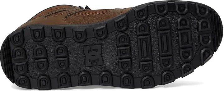 DC Pure High-Top WR Boot Men's Lace-up Boots Dark Chocolate : 7.5 D - Medium, Leather/Suede - Image 3