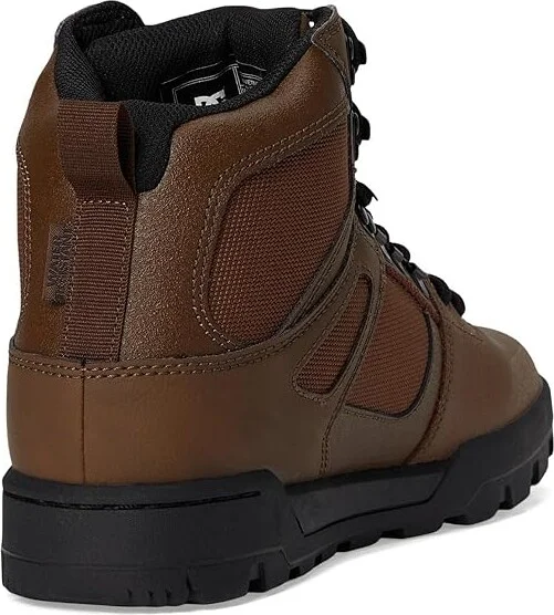 DC Pure High-Top WR Boot Men's Lace-up Boots Dark Chocolate : 7.5 D - Medium, Leather/Suede - Image 4