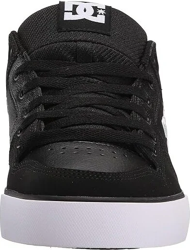 DC Pure Men's Skate Shoes Black/Black/White : 10 D - Medium, Textile - Image 6