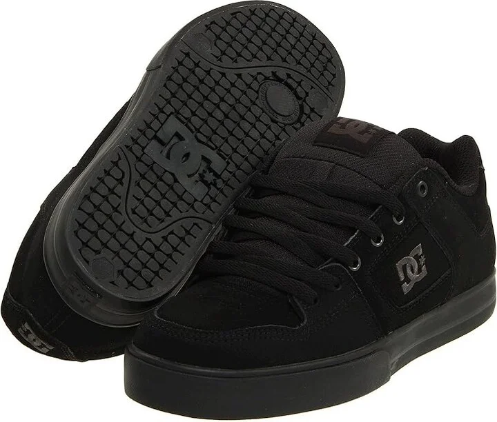 DC Pure Men's Skate Shoes Black/Pirate Black : 6 D - Medium, Textile