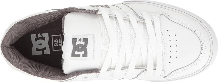 DC Pure Men's Skate Shoes White/Battleship/White : 7 D - Medium, Textile - Image 3