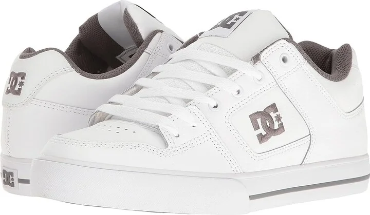 DC Pure Men's Skate Shoes White/Battleship/White : 7 D - Medium, Textile