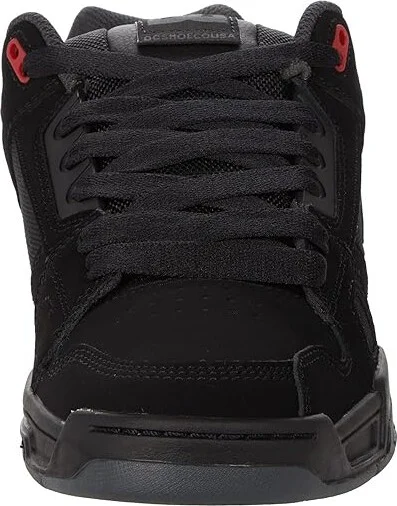 DC Stag Men's Skate Shoes Black/Grey/Red 1 : 10 D - Medium, Leather/Suede - Image 5