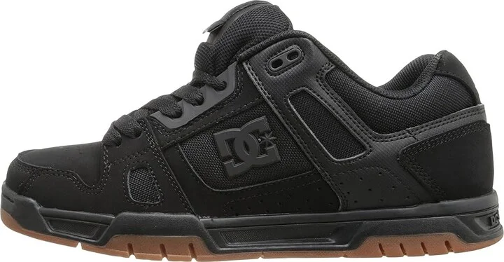 DC Stag Men's Skate Shoes Black/Gum : 10 D - Medium, Leather/Suede - Image 7