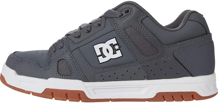DC Stag Men's Skate Shoes Grey/Gum : 10 D - Medium, Leather/Suede - Image 6