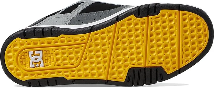 DC Stag Men's Skate Shoes Grey/Yellow : 10 D - Medium, Leather/Suede - Image 3