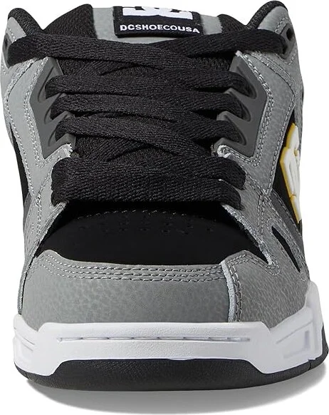 DC Stag Men's Skate Shoes Grey/Yellow : 10 D - Medium, Leather/Suede - Image 5