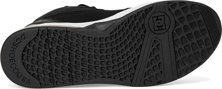 DC Versatile Hi Men's Shoes Black/Grey/Red : 10.5 D - Medium, Leather/Suede - Image 3