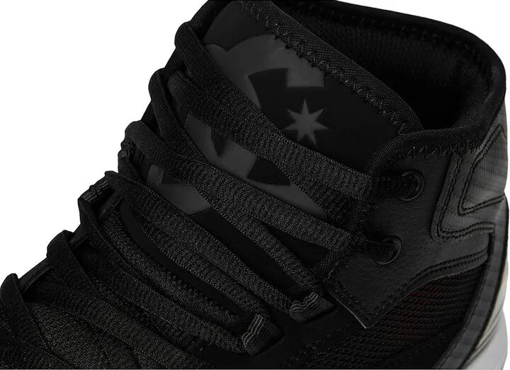 DC Versatile Hi Men's Shoes Black/Grey/Red : 10.5 D - Medium, Leather/Suede - Image 7