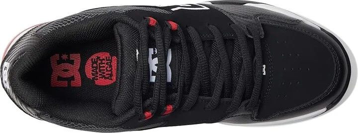 DC Versatile Men's Skate Shoes Black/White/Athletic Red 1 : 10 D - Medium, Leather - Image 2