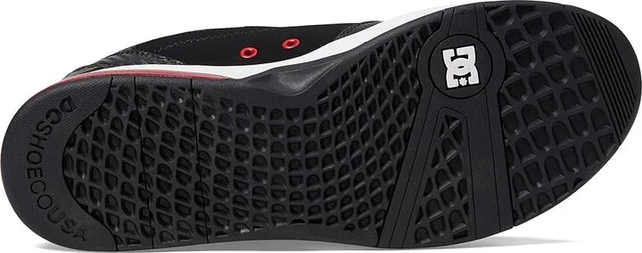DC Versatile Men's Skate Shoes Black/White/Athletic Red 1 : 10 D - Medium, Leather - Image 3