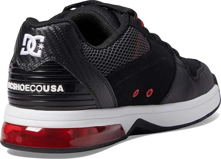 DC Versatile Men's Skate Shoes Black/White/Athletic Red 1 : 10 D - Medium, Leather - Image 4