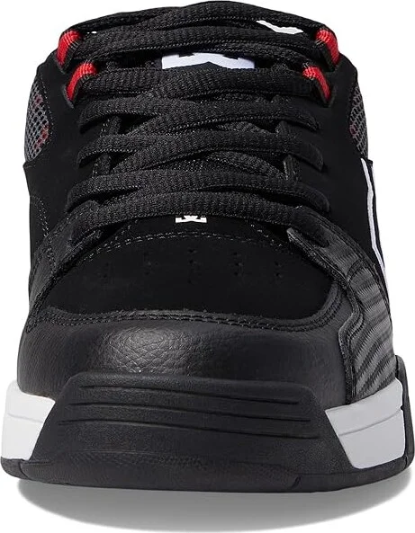 DC Versatile Men's Skate Shoes Black/White/Athletic Red 1 : 10 D - Medium, Leather - Image 5