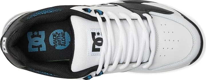DC Versatile Men's Skate Shoes White/Black/Blue : 11.5 D - Medium, Leather - Image 2
