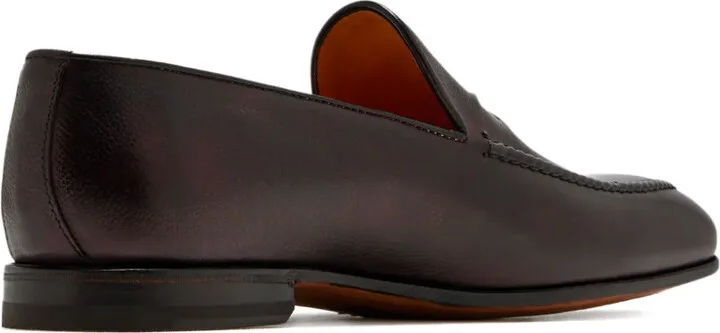 De Bustis pebble-grain leather loafers - Image 2