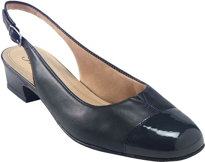 Navy Leather / Navy Patent