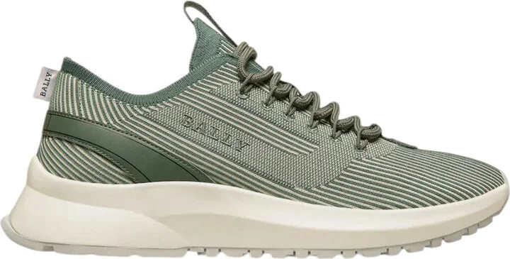 Dean 6302848 Men's White/Sage Fabric & Leather Sneaker