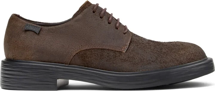 Dean lace-up nubuck leather shoes