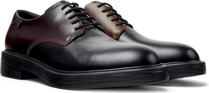 Dean leather two-tone lace-up shoes - Image 2