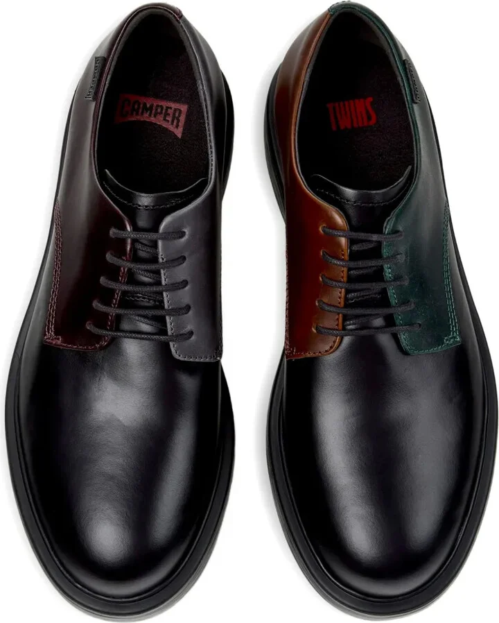 Dean leather two-tone lace-up shoes - Image 4