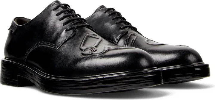 Dean Twins lace-up leather key-detail derby shoes - Image 2