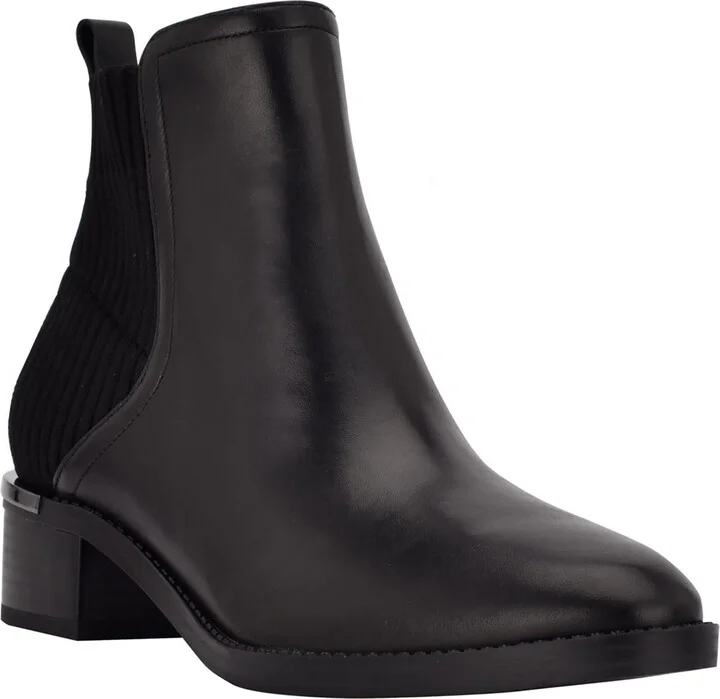 DEANDRE Womens Faux Leather Pointed toe Ankle Boots
