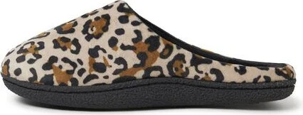 Dearfoam Women' Quilted Velour Clog Houe Slipper - Leopard Size S - Image 2