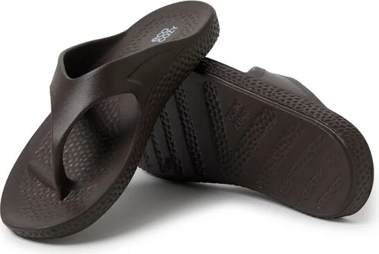 Dearfoams EcoCozy Men's Sustainable Comfort Flip Flop Thong Sandal - Black Size - Image 4