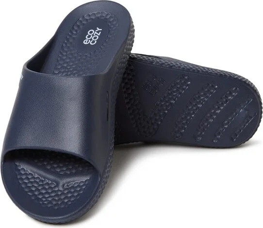 Dearfoams EcoCozy Men's Sustainable Comfort Slide Sandal - Camouflage Size - Image 4