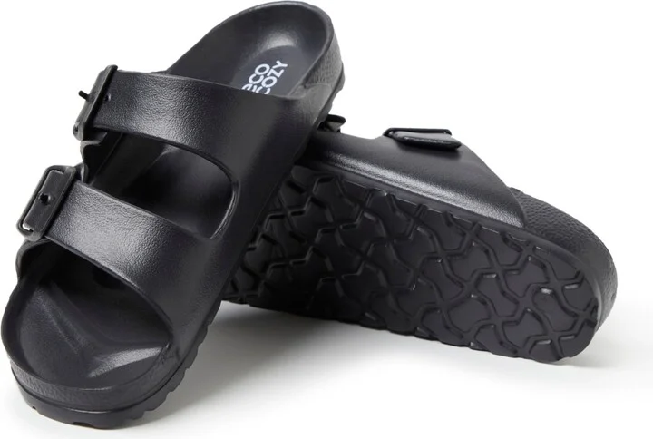 Dearfoams EcoCozy Women's Sustainable Double Buckle Sandal - Image 8