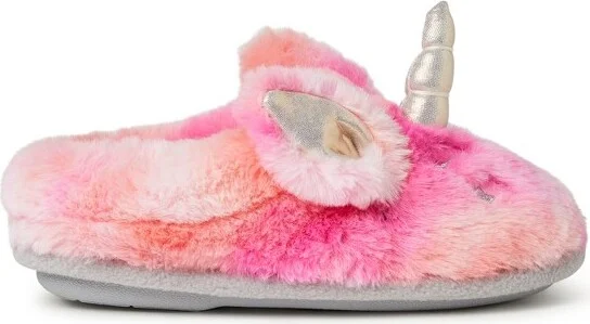 Dearfoams Kid's Peyton Animal Slip-On Clog House Slipper - Green Dinosaur Size - Image 3